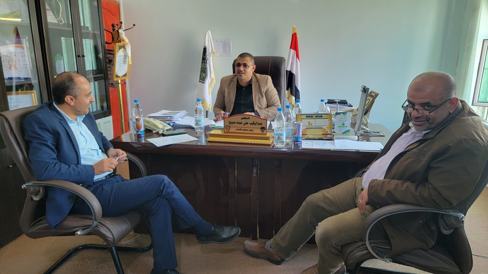 انعقاد مجلس الجامعة برئاسة الأستاذ الدكتور/ نشوان المجمر رئيس الجامعة.